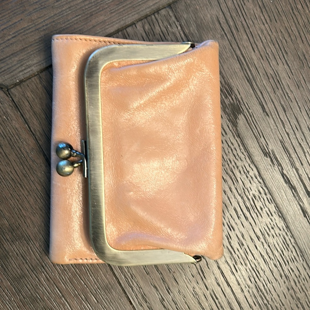 Hobo International Cream Leather Wallet